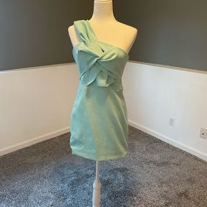 Mint bow dress